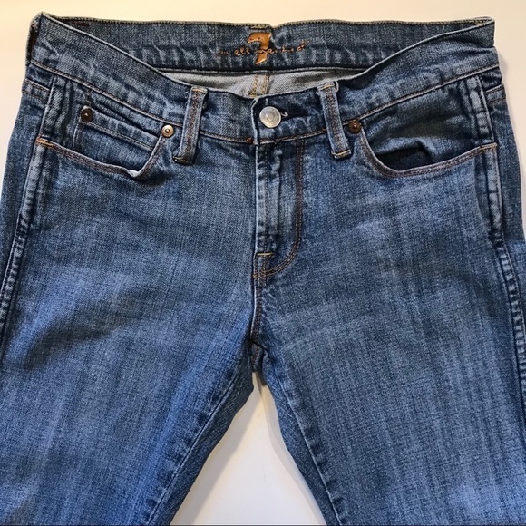 7FAMK Womens Jeans Hefner Mid Rise Straight Leg 28 - Picture 6 of 8